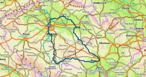 Tour de Bohemia mapa